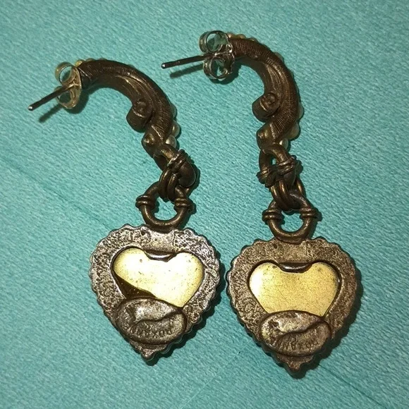 Roxanne Assoulin Vintage Glass  Micro Mosaic Pierced Earrings - Picture 6 of 8